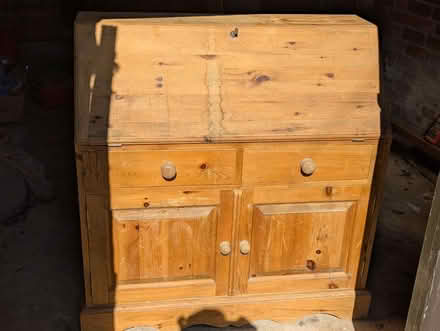 Photo of free Old wooden bureau with compartments (Blaby LE8) #1