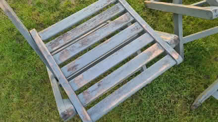 Photo of free Three old foldable garden chairs (Scotstoun G14) #3