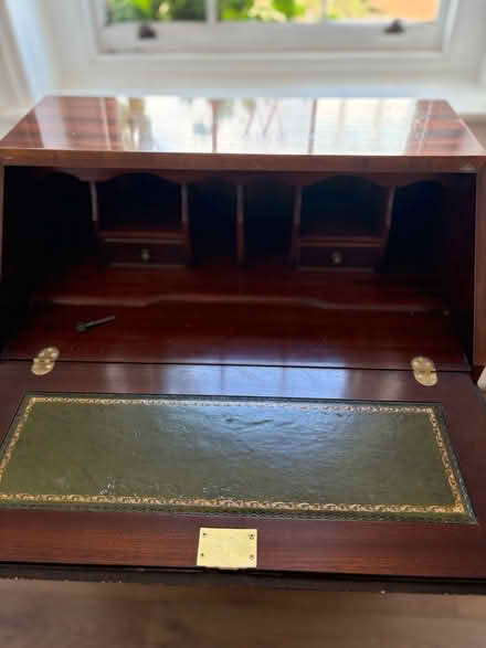 Photo of free Antique wooden desk with fold-out top (Brentford Gate TW8) #3