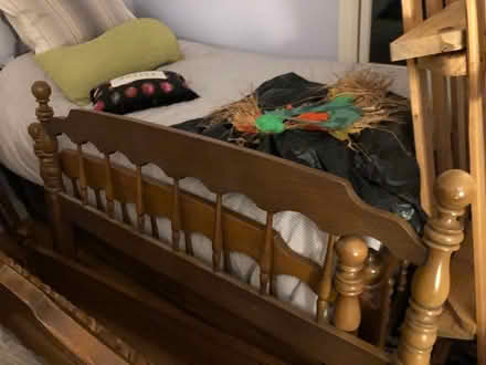 Photo of free (2) Full Bed frames (Medfield) #1