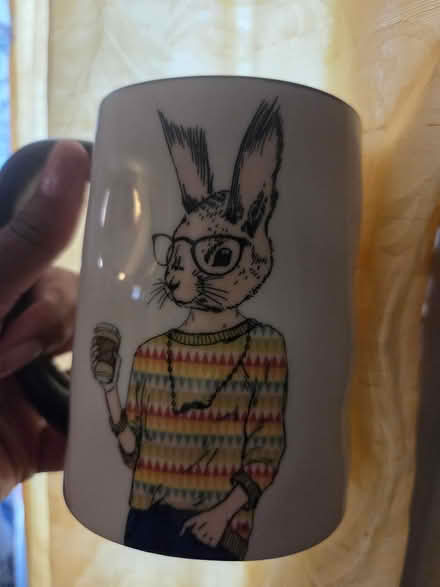 Photo of free Hipster rabbit coffee ☕ mug (Uphams Corner dorchester) #1