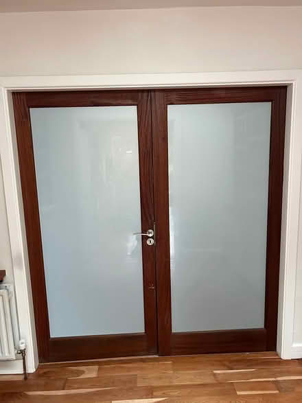 Photo of free Internal glass double door set (Booterstown, Co. Dublin) #1