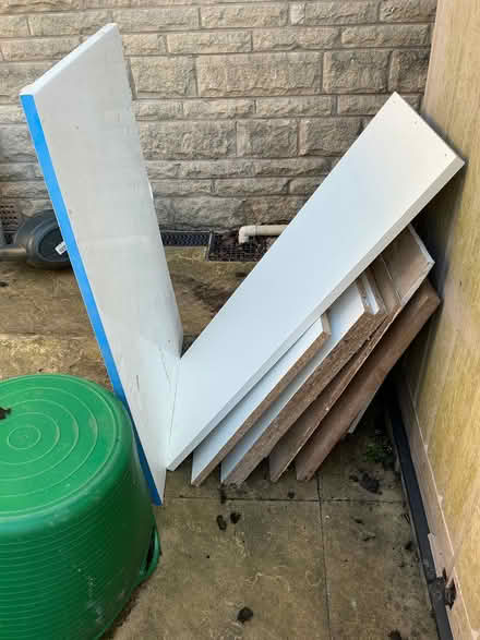 Photo of free White melamine shelf boards. (Birley Edge S6) #2