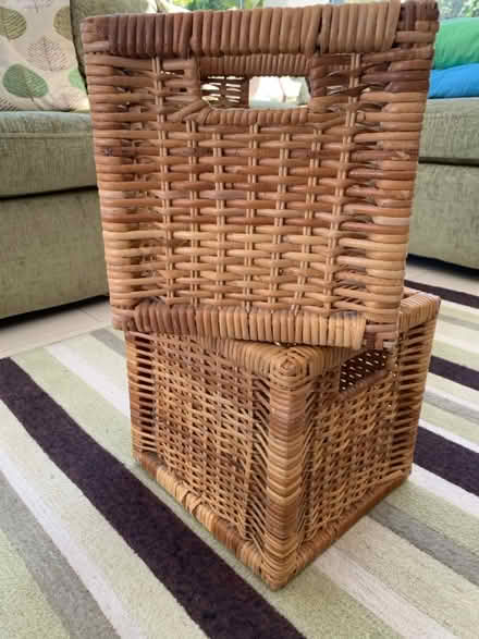 Photo of free Wicker Storage Boxes (Tilehurst RG31) #1