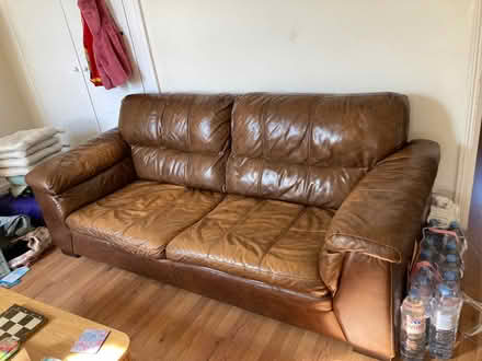 Photo of free Leather Sofa (Hanwell W13) #1