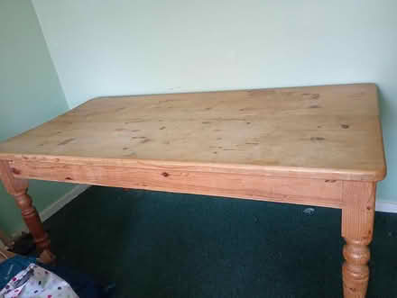 Photo of free Pine dining table 90cmX180cm (Bromley BR2) #1
