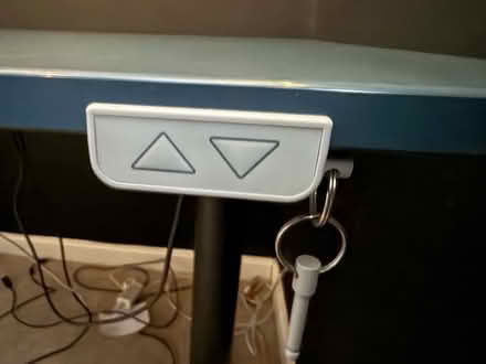Photo of free IKEA Motorised Rising Desk - Blue (B38, Kings Norton) #3