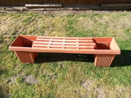 Photo of free Large sturdy plastic garden bench planter (Colchester CO1) #1