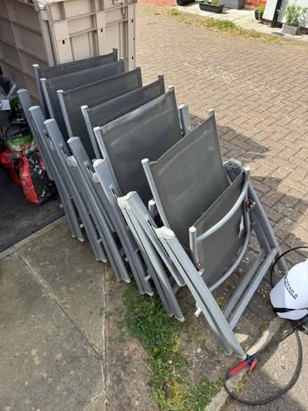 Photo of free 6 garden chairs (Wickford SS12) #1