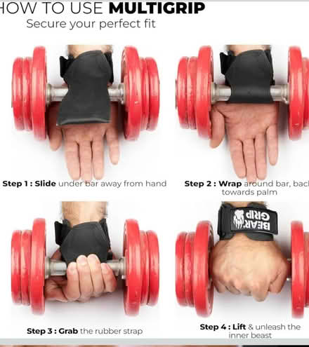 Photo of free Bear grip lifting straps size L (Teddington) #3