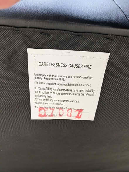 Photo of free Black 2 seater couch (Hillingdon UB10) #3