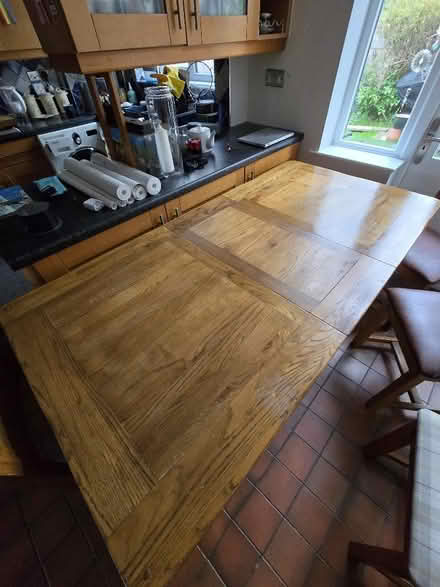 Photo of free Oak Extendable Dining Table (Wortley LS12) #1