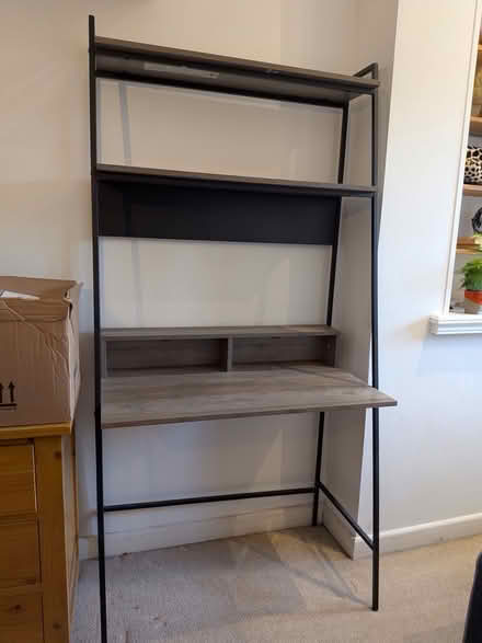Photo of free Tall desk and shelf unit (Shirehampton, BS11) #1