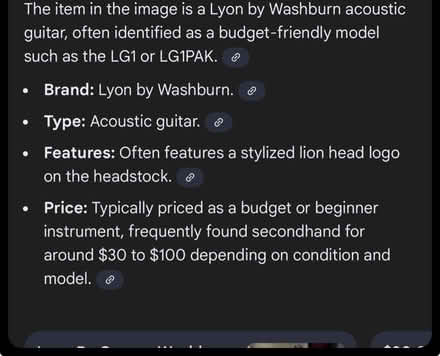 Photo of free Lyon acoustic guitar (NE Vienna) #1