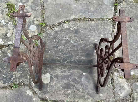 Photo of free Rusty old sewing machine table legs (Maida Vale W9) #4