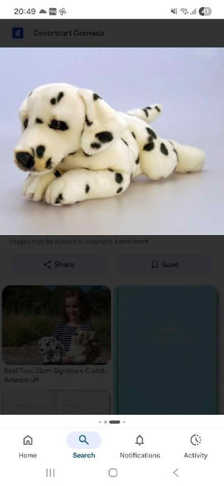 Photo of Replacement Keels dog plush (Polegate BN26) #1