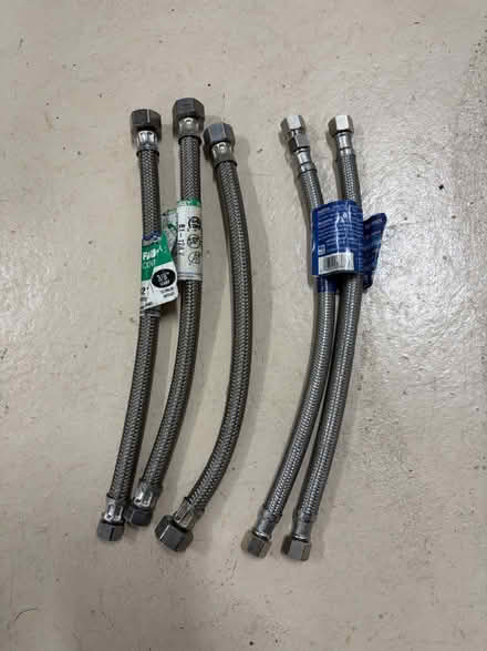 Photo of free 12” braided 3/8 plumbing hoses (Doylestown) #1