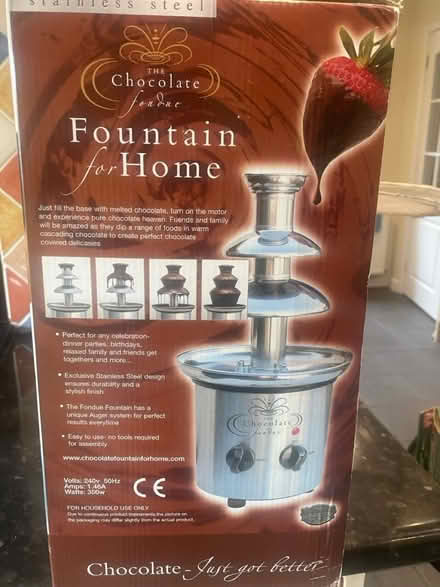 Photo of free Chocolate fountain (Ingatestone CM4) #2