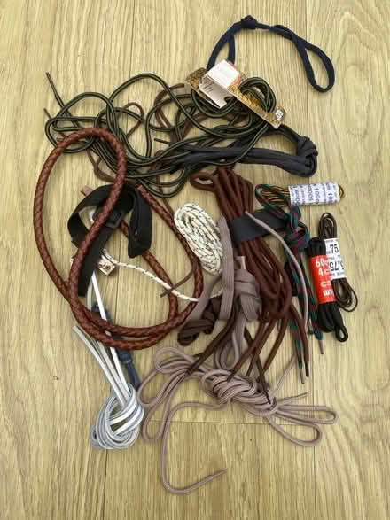 Photo of free 10 pairs assorted shoe & boot laces (Abbotswood GL3) #1