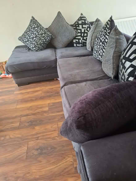 Photo of free Corner sofa and large chair (Carnock KY12) #2