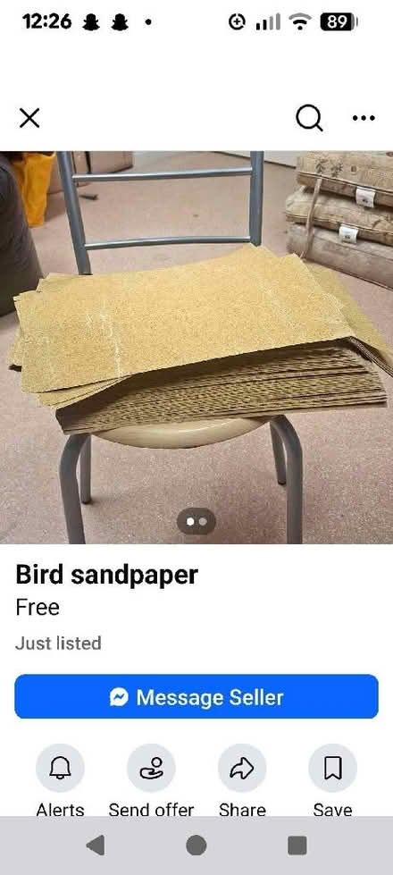 Photo of free Bird sand paper (Orgreave S13) #1