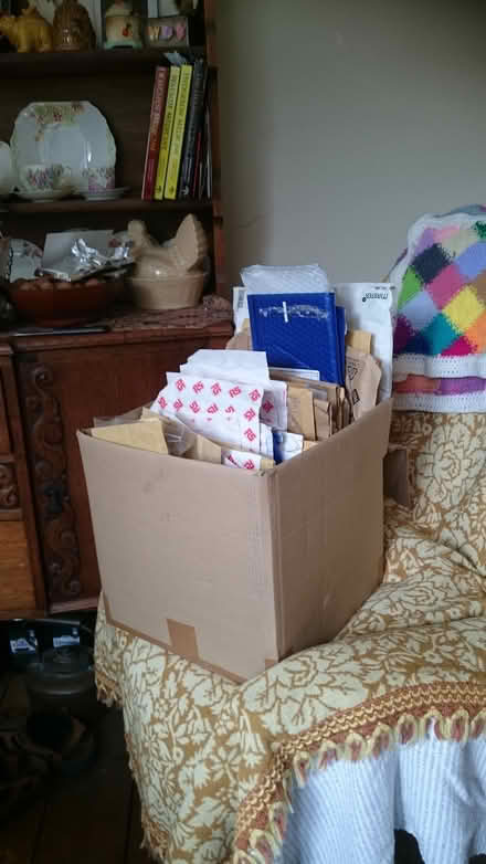 Photo of free box of mostly used small envelopes (great yarmouth) #1