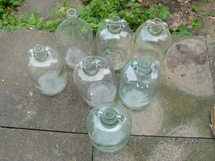 Photo of free 7 x used glass demijohns for wine making (Kempsey WR5) #1