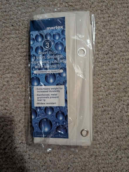 Photo of free Vinyl Shower curtain liner (Bowie) #1