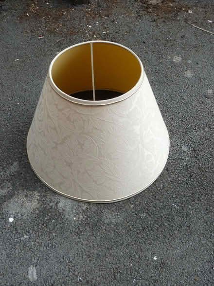 Photo of free Large cream lampshade H: 12.5"/31cm W: 18"/46cm (Kempsey WR5) #1