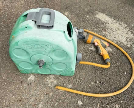 Photo of free Hozelock wall mounted reel and hose (Middleyard GL5) #2