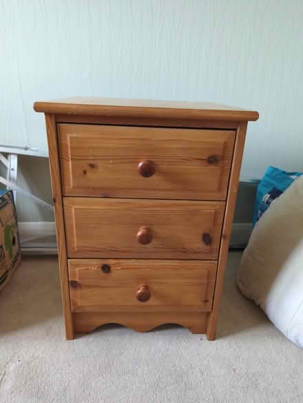 Photo of free Pine bedside table/cabinet (Highwoods CO4) #1