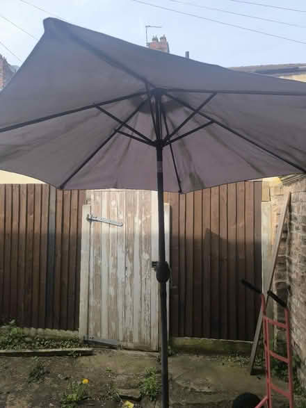 Photo of free Outdoor umbrella with base (Kirkdale L5) #1