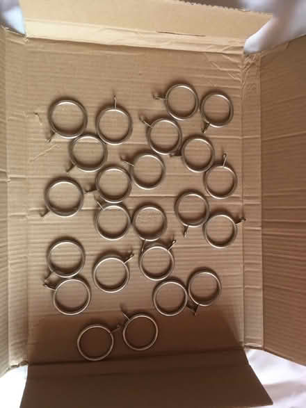 Photo of free Metal curtain rings x23 (Ibstock LE67) #1