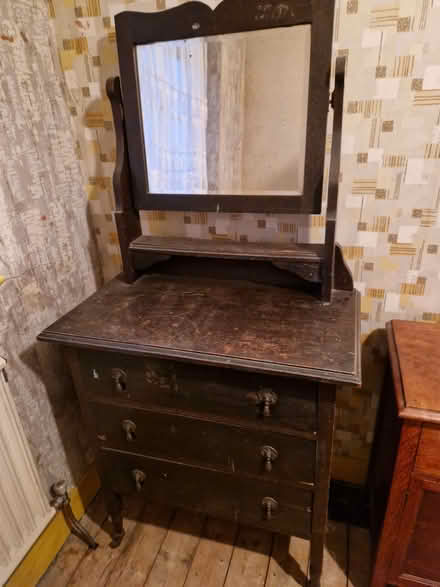 Photo of free Dark Wood Dressing Table (Gidea Park RM2) #2