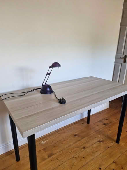 Photo of free Desk with lamp only 6 months old (Dundrum) #1