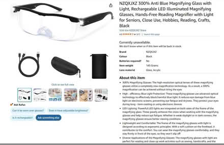 Photo of free 300% Anti Blue Magnifying Glasses with Light (Gleadless S12) #3