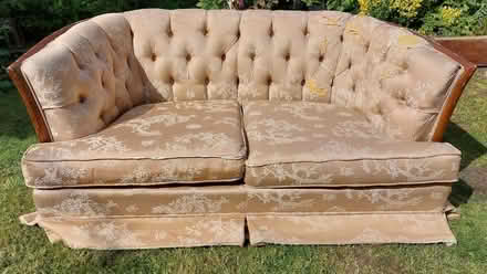 Photo of free 2-seater sofa, worse for wear (Aylestone Road LE2) #1