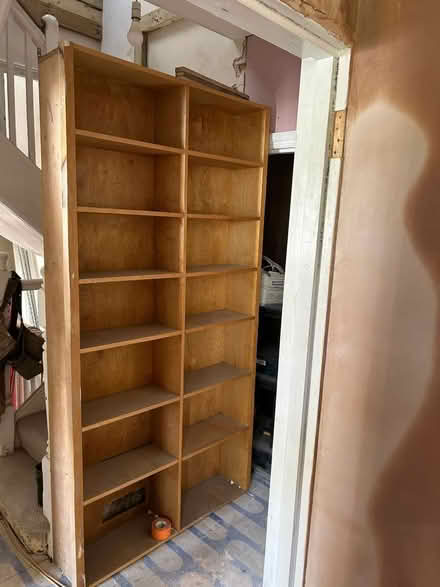Photo of free Tall wood shelves (Lewisham SE4) #1