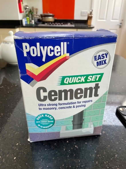 Photo of free Half box of quick set cement (Stoneleigh KT17) #1