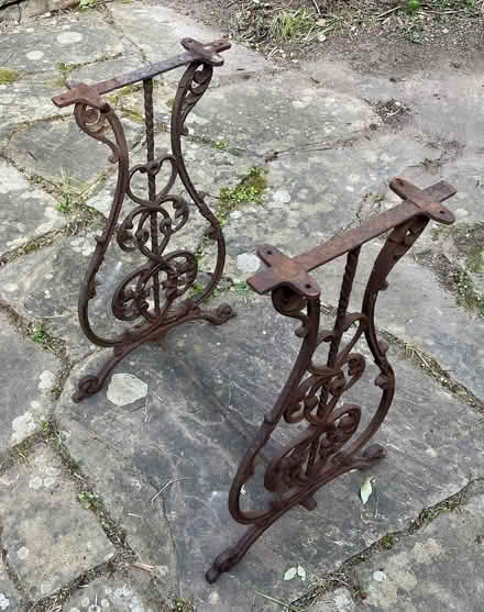 Photo of free Rusty old sewing machine table legs (Maida Vale W9) #3