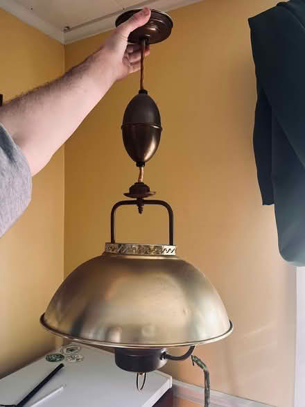 Photo of free Adjustable height ceiling light (Greenfield, ma) #1