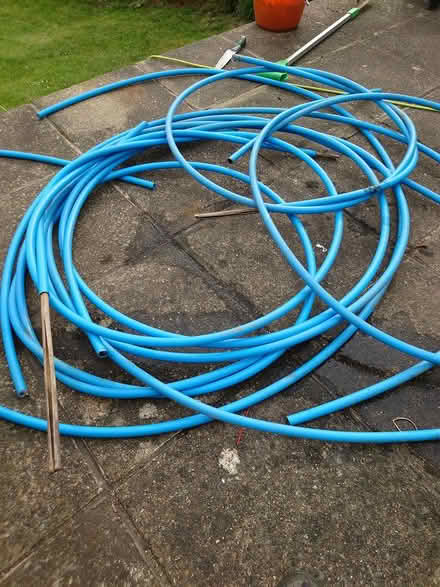 Photo of free About ten lengths blue pipe 4m each (Caversham) #1