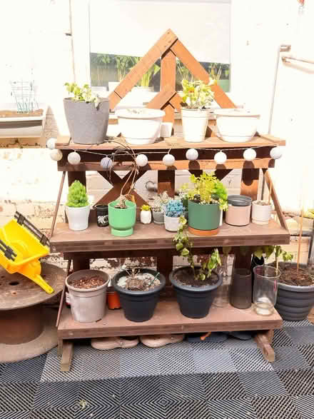 Photo of free Wood flower stand (Dn1 1rt) #1