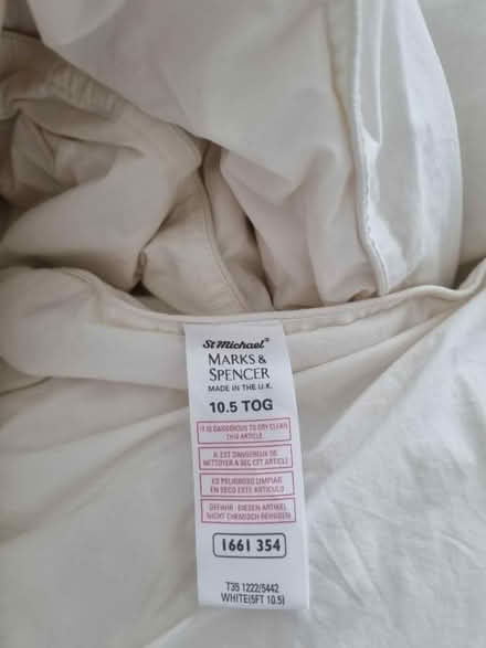 Photo of free King sized M&S duckdown duvet (Near Lowther Gardens FY8) #1