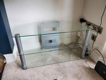 Photo of free Glass TV stand (Hillsborough S3) #1