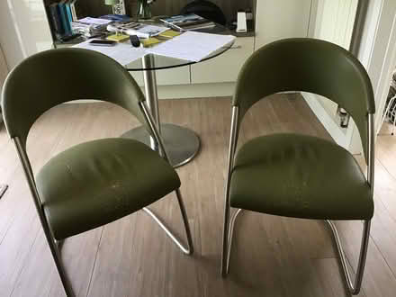Photo of free 2 Venjakob cantilever dining chairs (Whitegrove RG42) #1