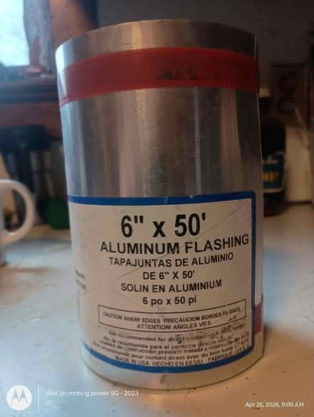 Photo of free Aluminum Flashing (73 Main Blvd, Ewing Twp.) #1