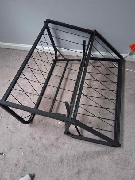 Photo of free Twin mattress and collapsible frame (Mount rainier) #3