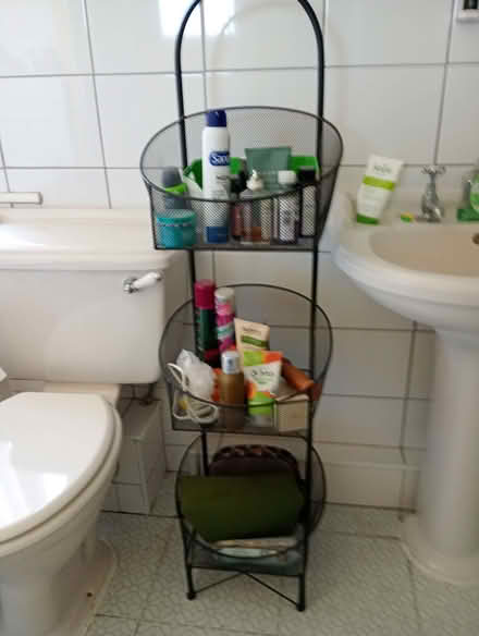 Photo of free Black Metal Industrial Style Bathroom Rack (Tadcaster LS24) #1