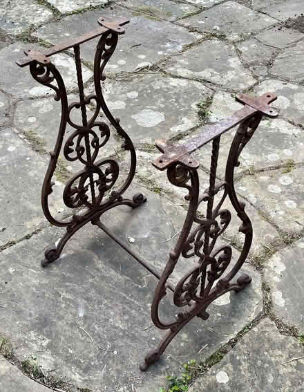 Photo of free Rusty old sewing machine table legs (Maida Vale W9) #1